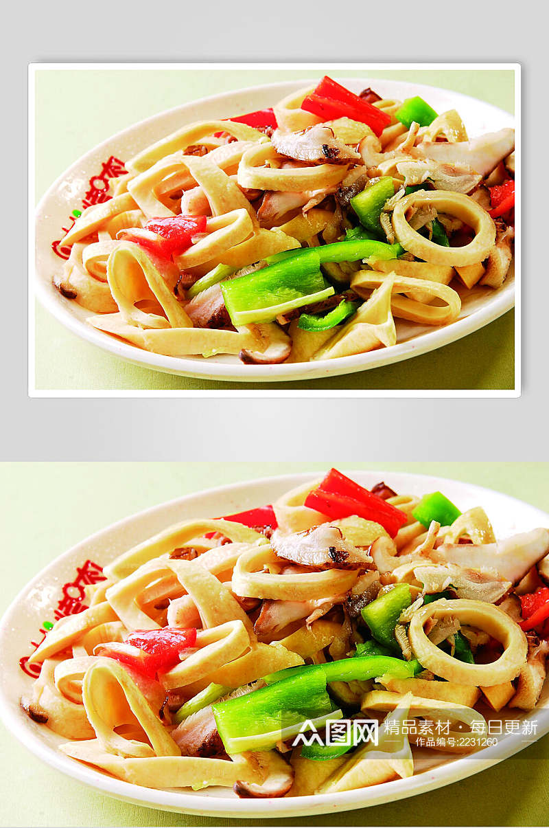 韩式牛心管餐饮图片素材