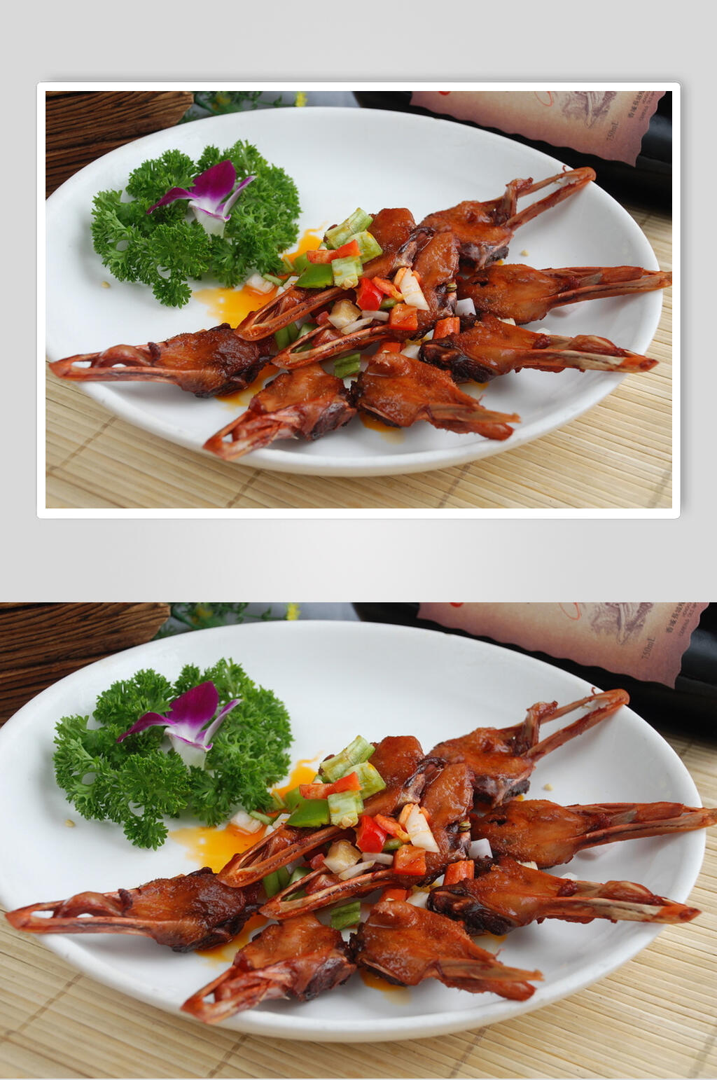 小吃鸭脖鸭舌鸭头食品图片素材