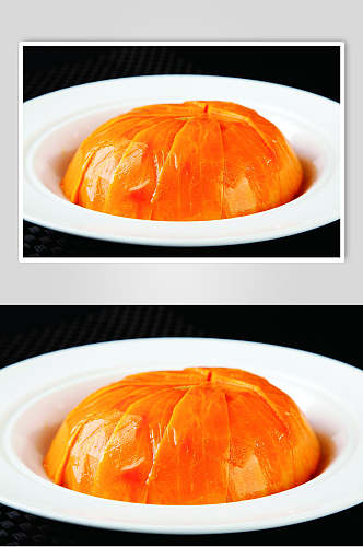 红枣蒸南瓜食物摄影图片