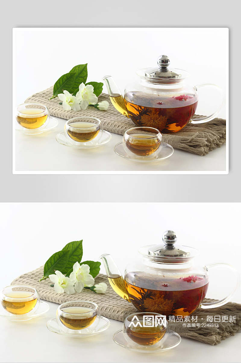 玻璃茶具泡茶食品图片素材