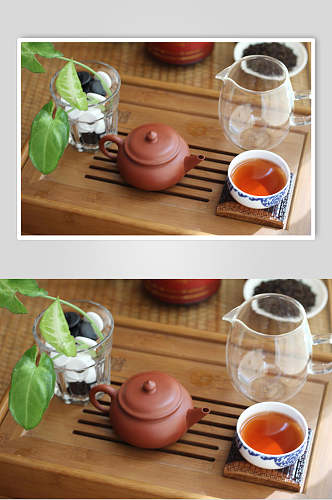 经典茶具泡茶摄影图片