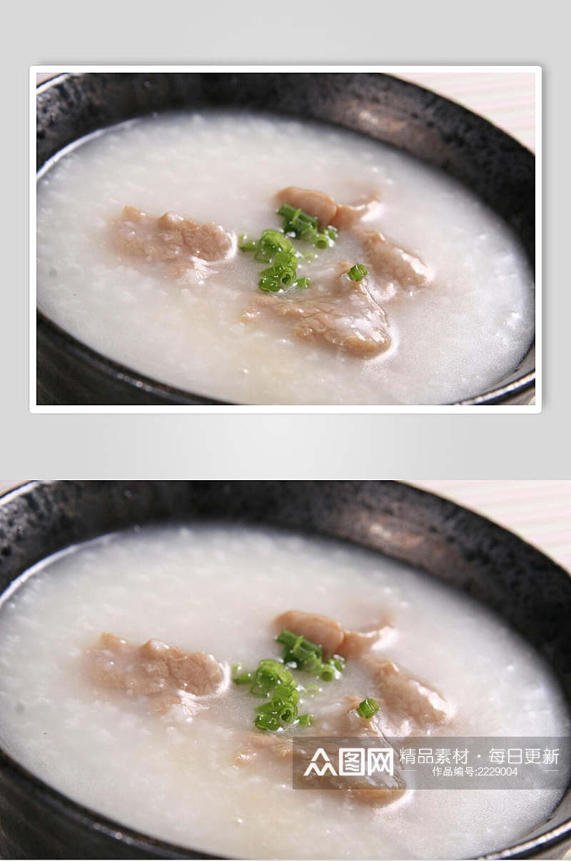 生滚牛肉粥食物摄影图片素材