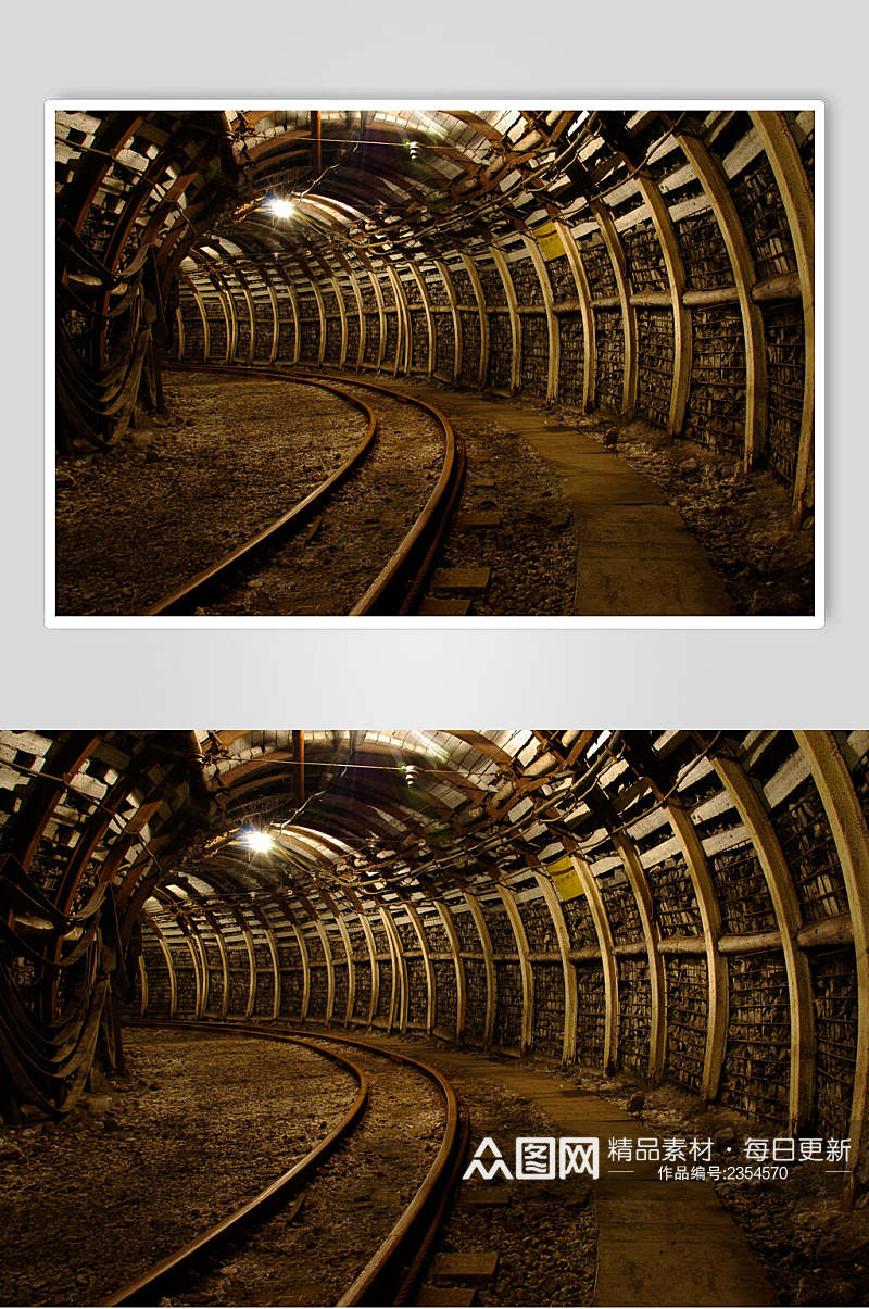 金色隧道公路马路高清图片素材