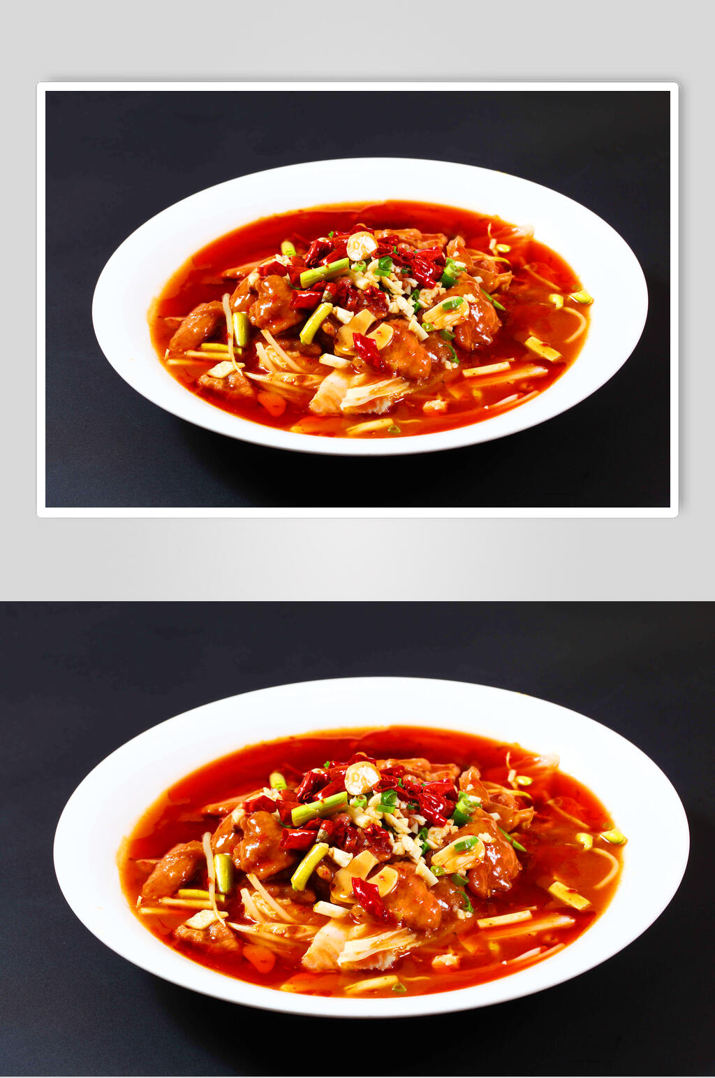 湘菜红油水煮牛肉美食图片素材