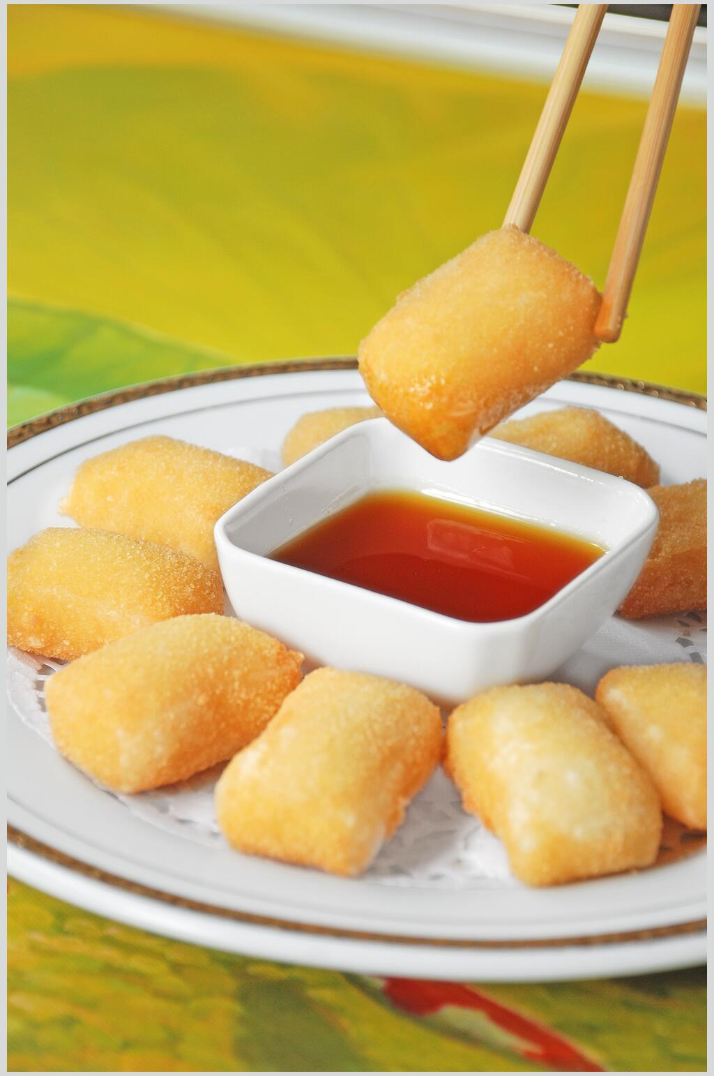 美味小吃糯米糍粑食物图片素材