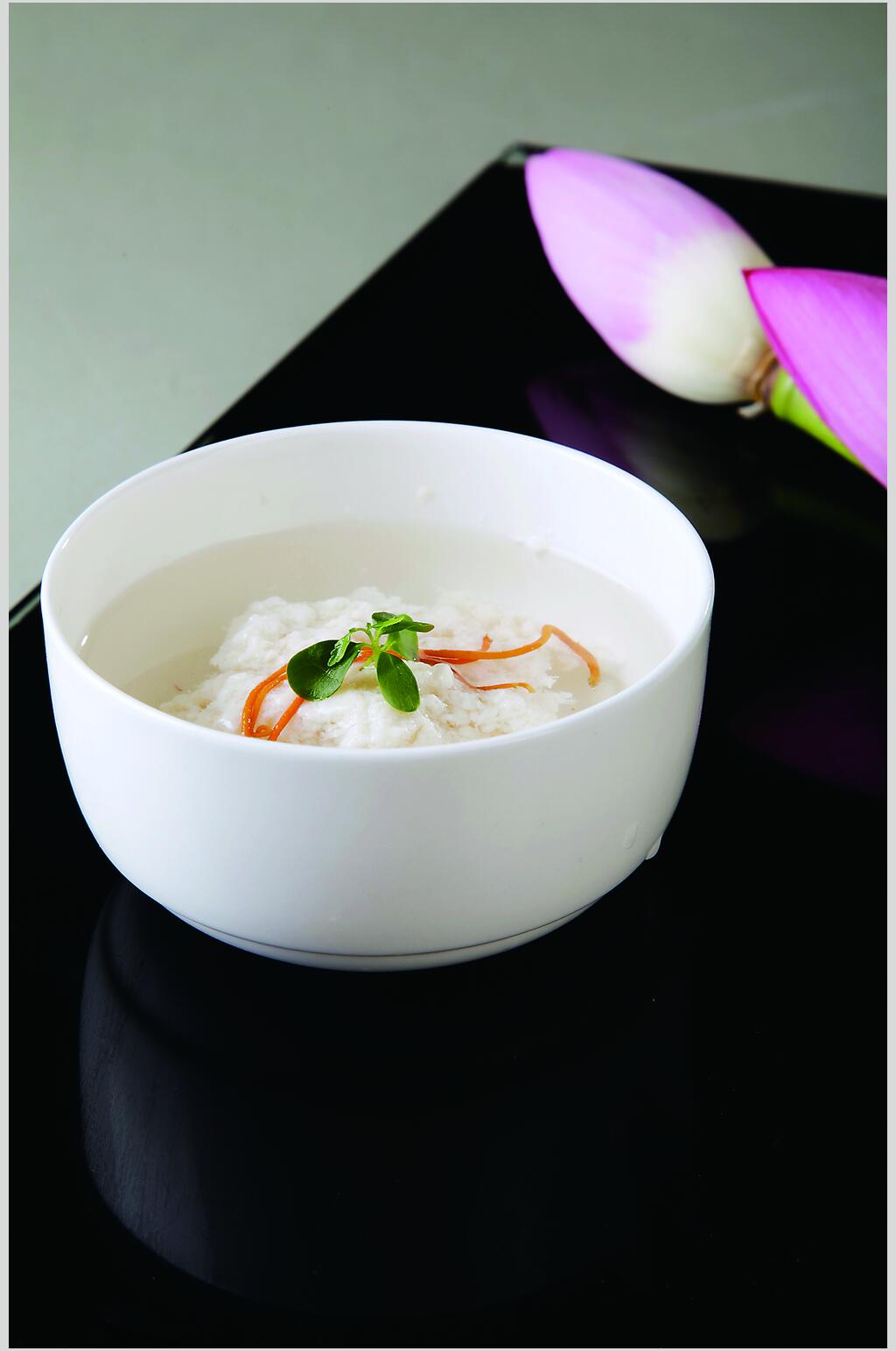清汤鸡豆花食物图片素材