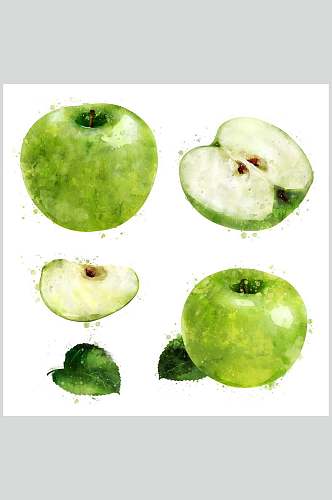 青苹果蔬果食品图片
