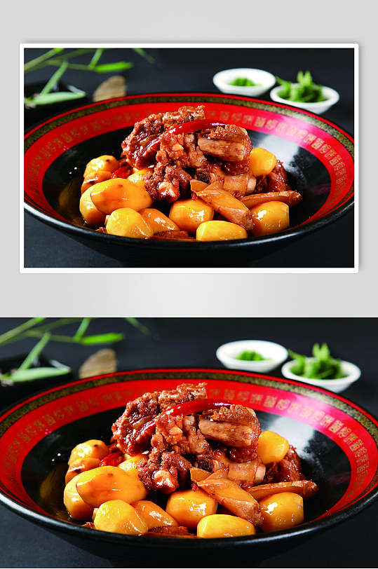 排骨生态小土豆食物图片