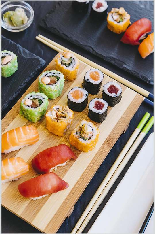 精致小吃寿司餐饮高清图片