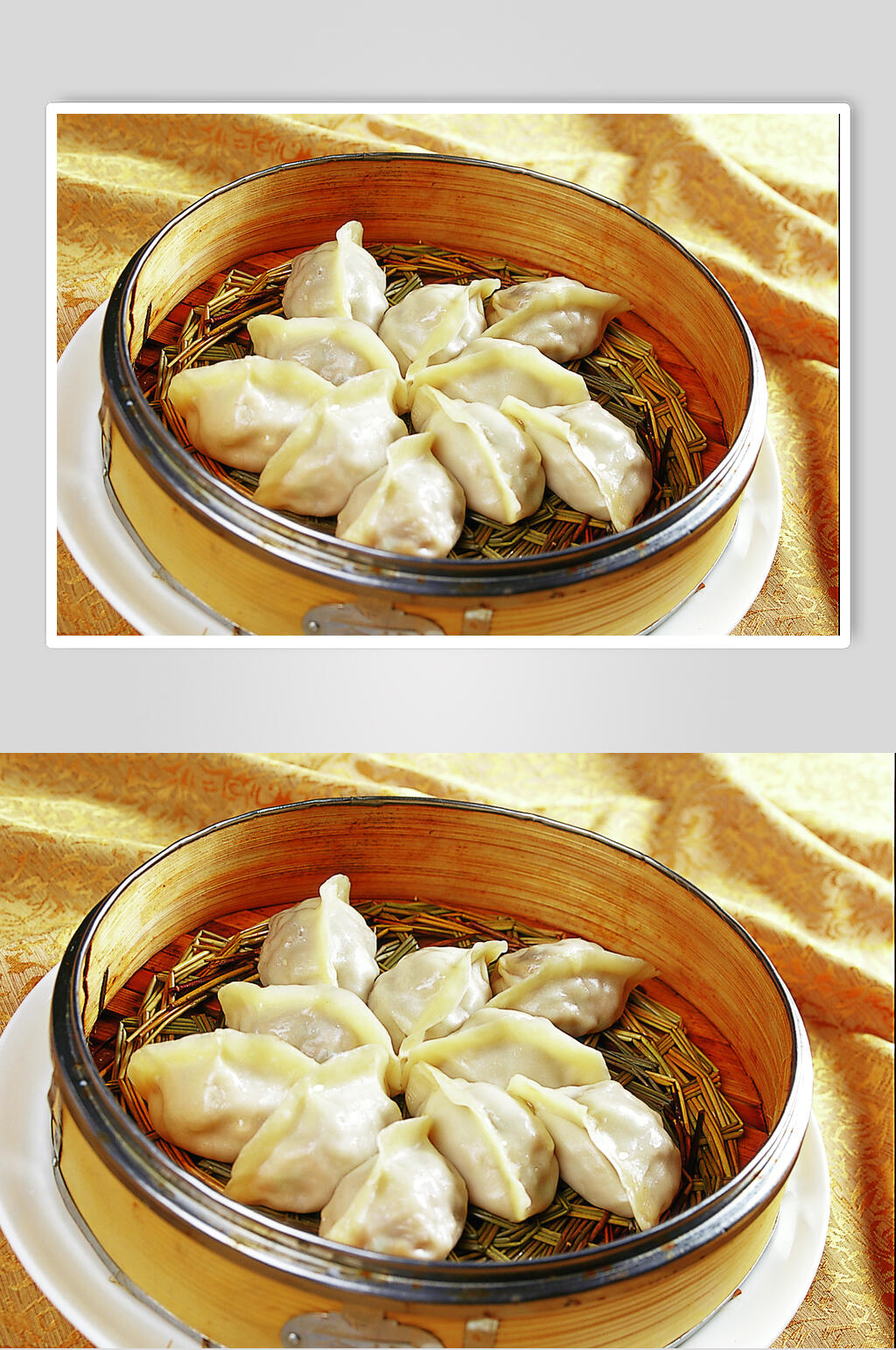 灌汤牛肉蒸饺食物摄影图片素材