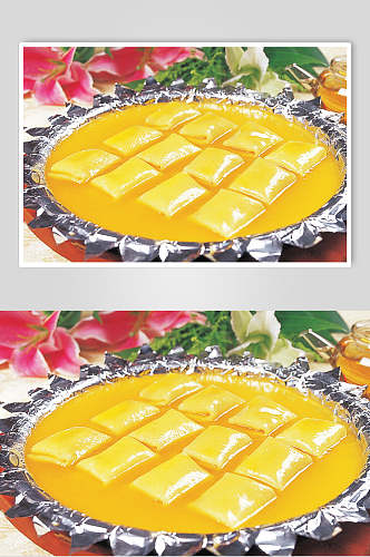 金黄铁板豆腐食品图片