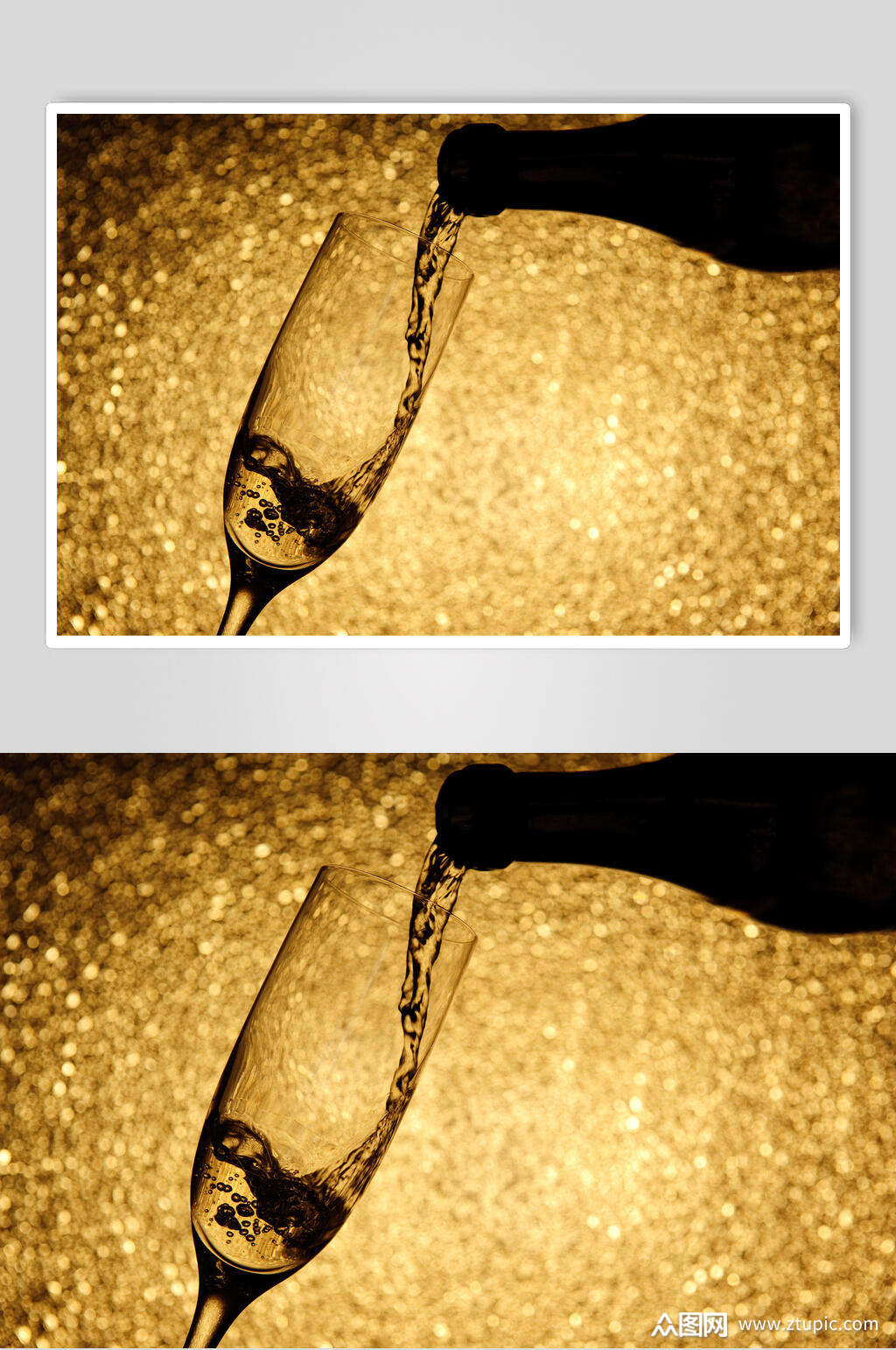 香槟高脚杯摄影图片素材