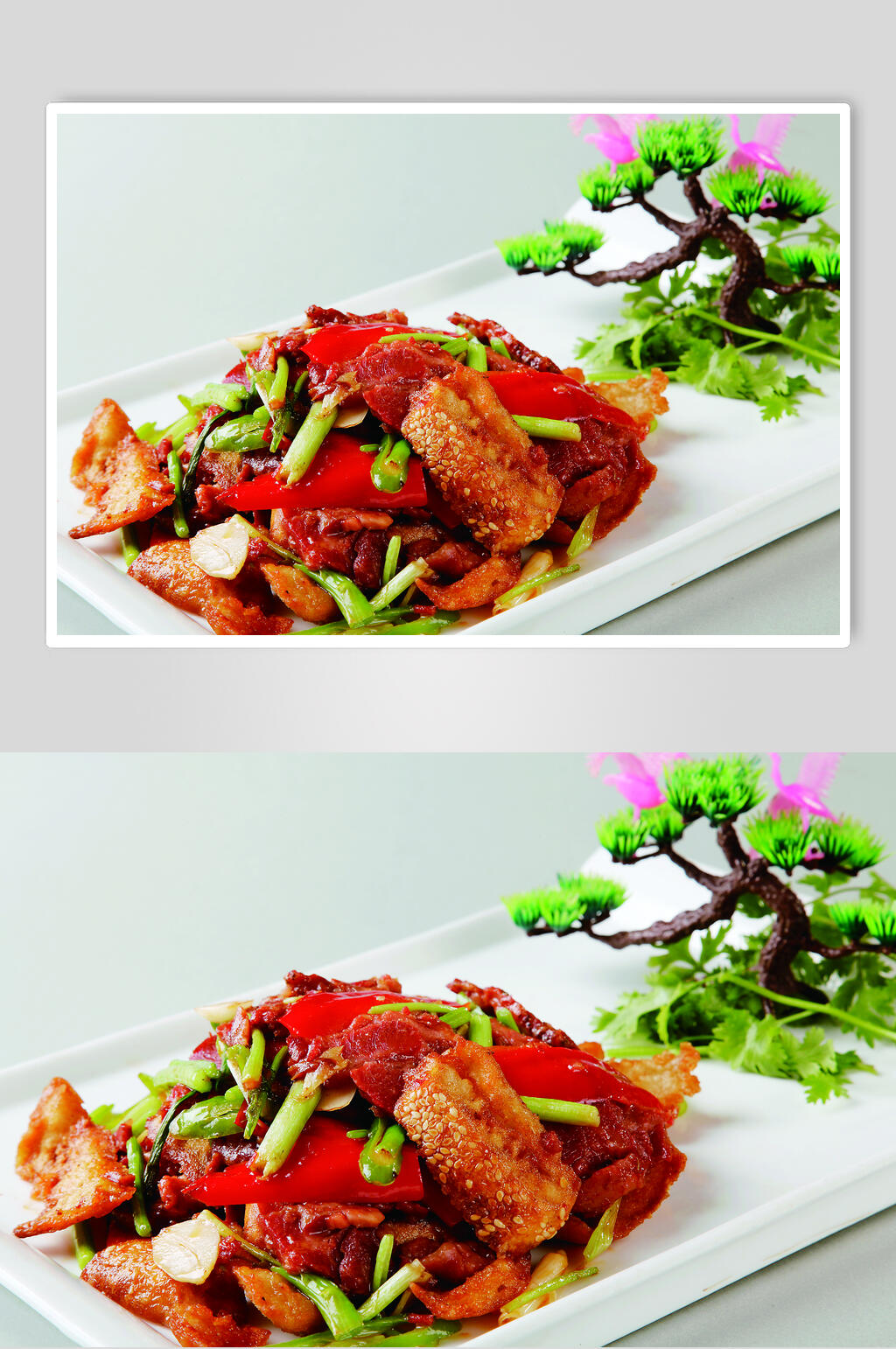 烧饼炒驴肉食物摄影图片素材