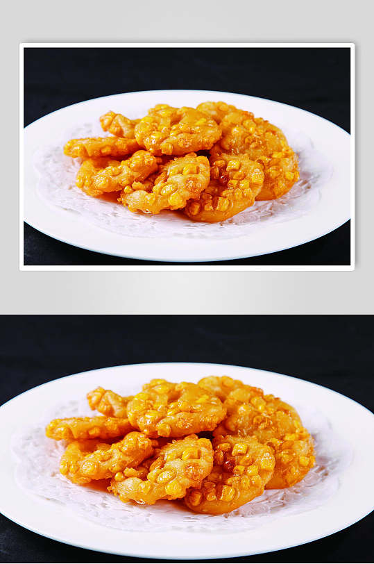 薯泥玉米饼食物摄影图片