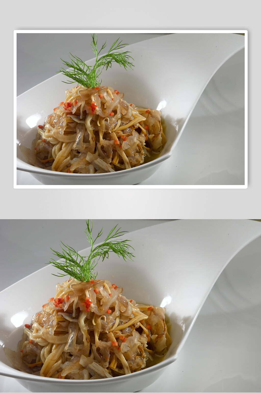 香麻海蜇皮食物高清图片素材