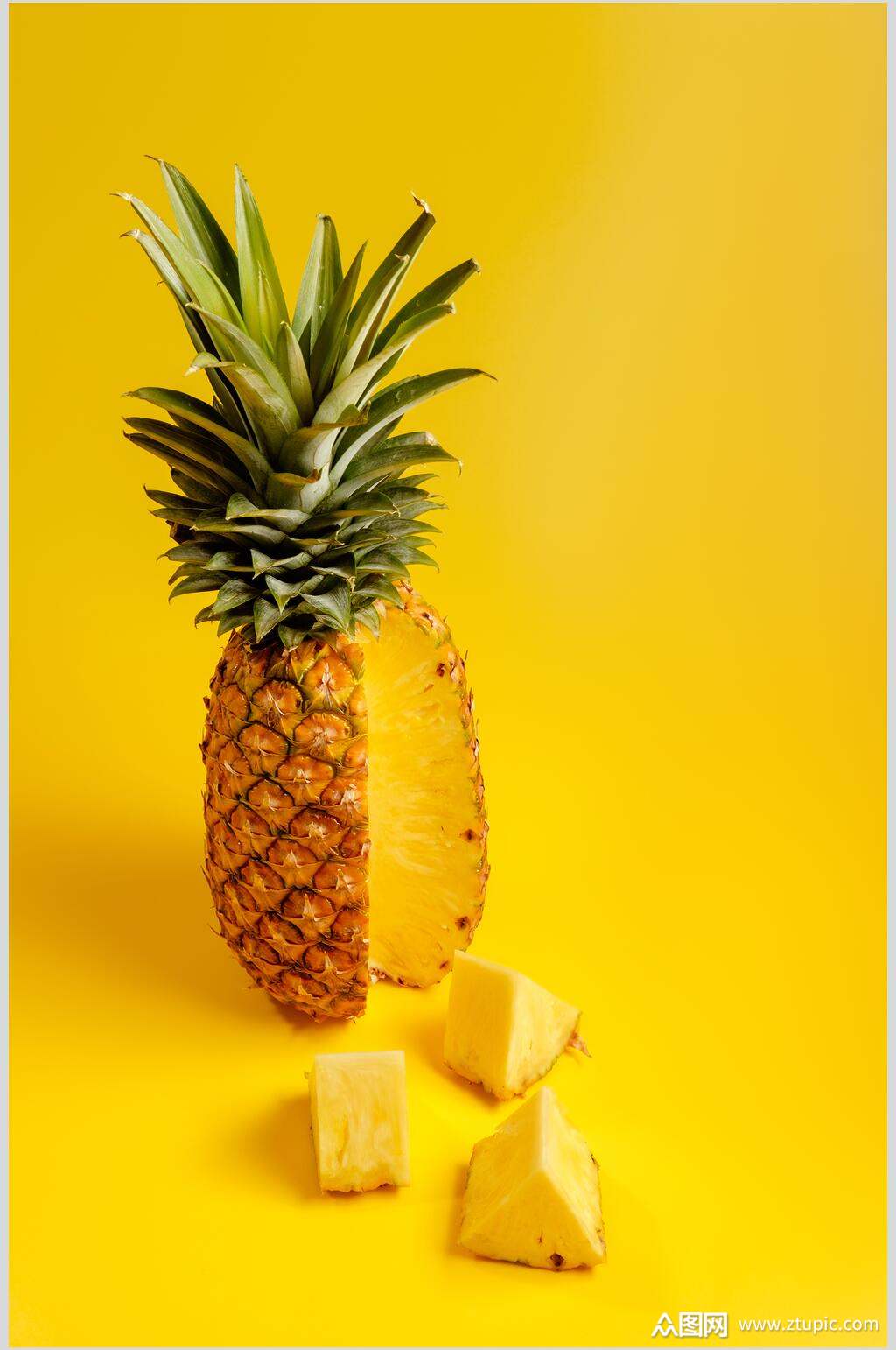 菠萝水果摄影图片