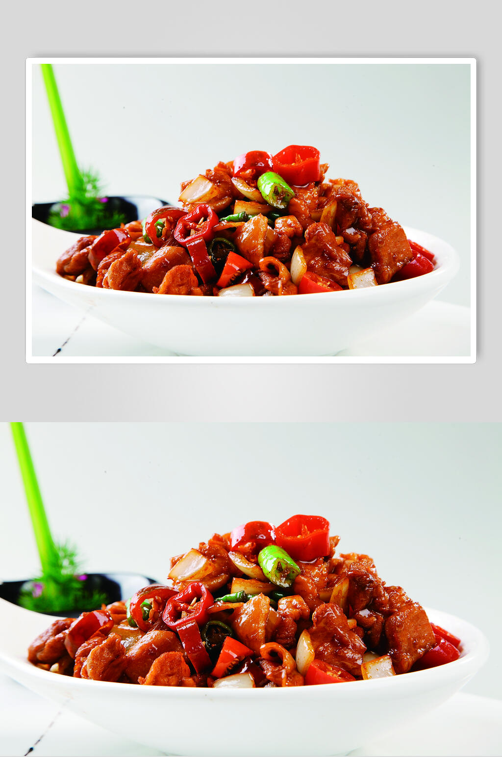 知味小炒鸡食物摄影图片素材