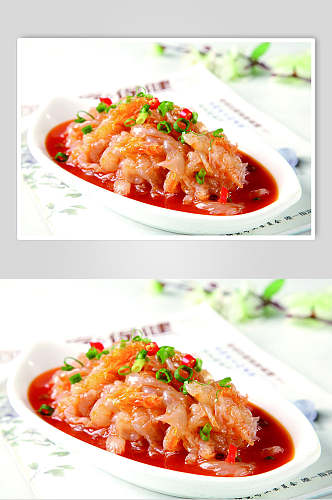 泰椒蜇头食物摄影图片