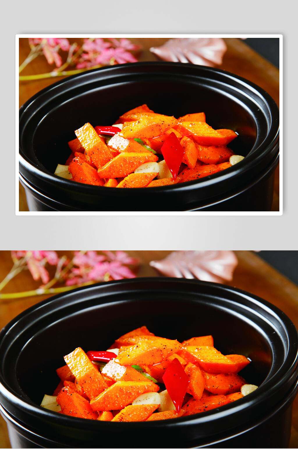 养生南瓜煲美食图片素材