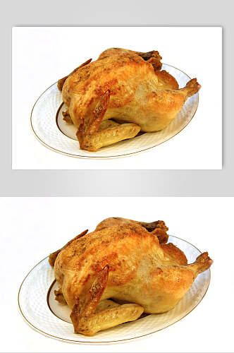 金黄烤鸡火鸡食品图片