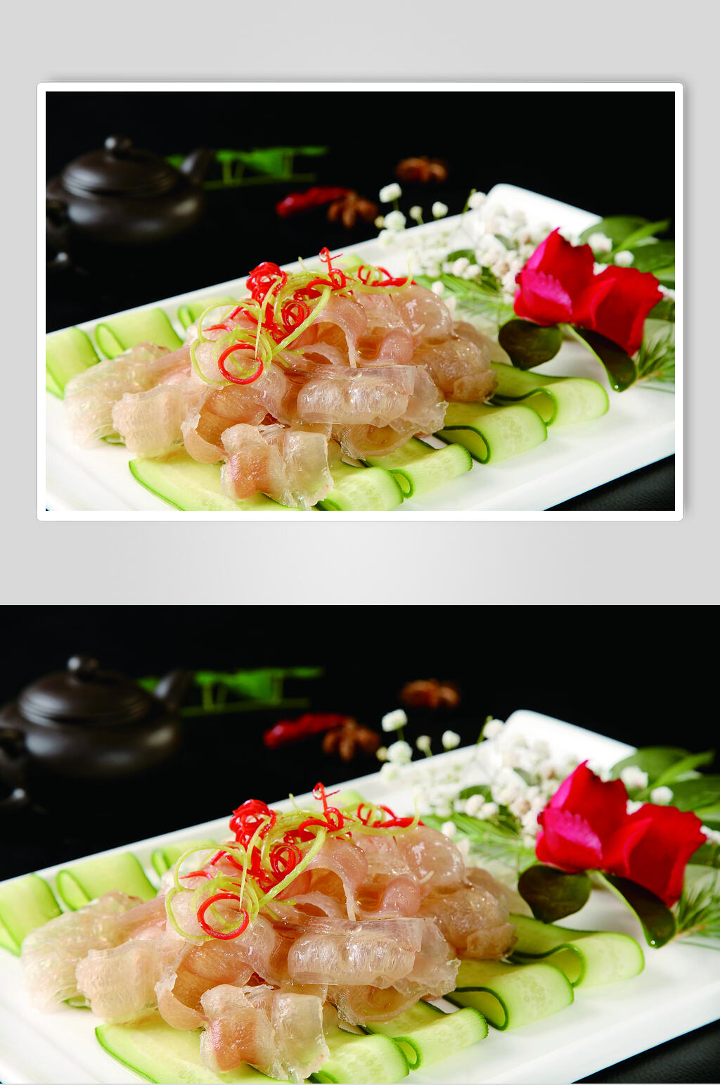 翡翠牛冲片食物摄影图片素材