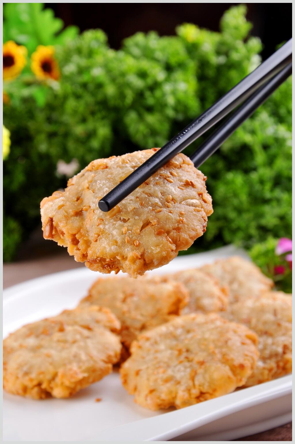 香辣美味糯米糍粑食品图片素材