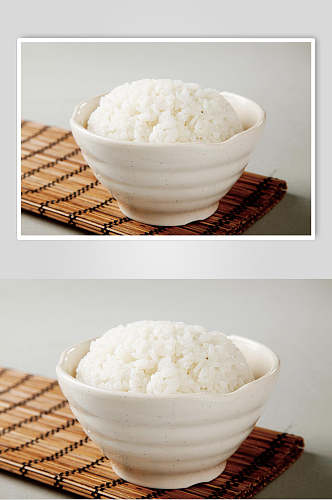 优质蒸米饭食品图片
