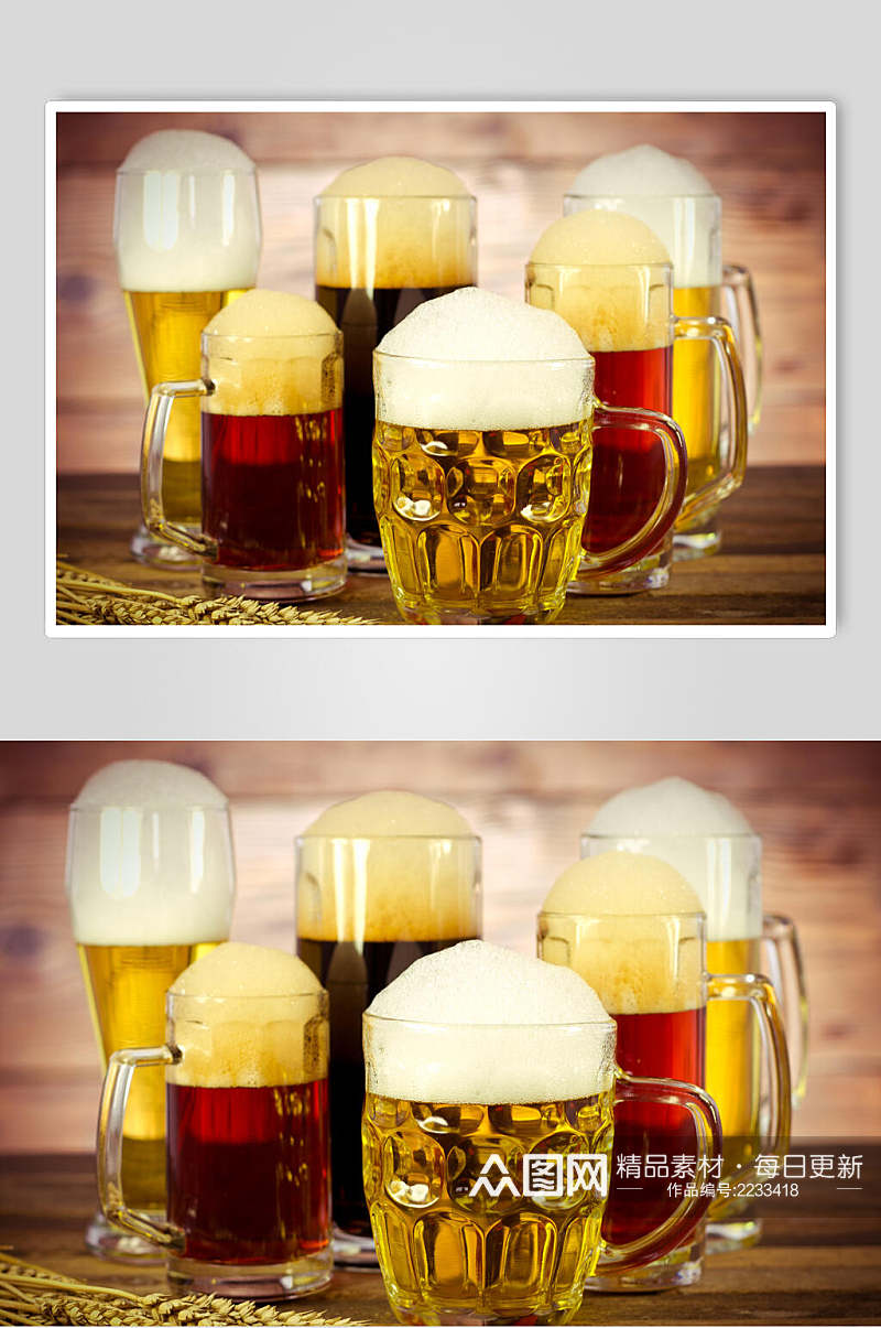 燕麦啤酒饮料酒水摄影图素材