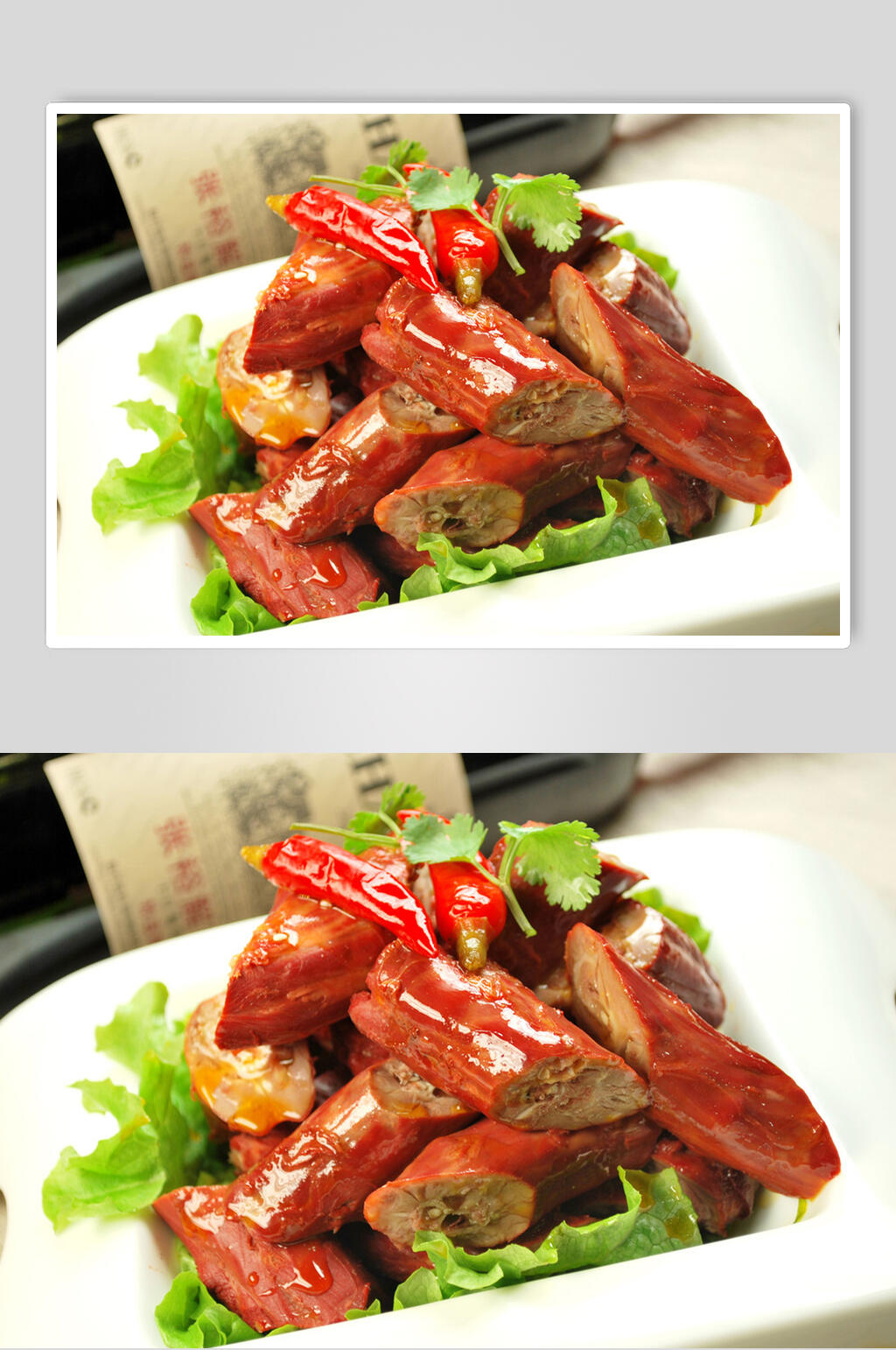 健康美味鸭脖鸭舌鸭头食品高清图片素材