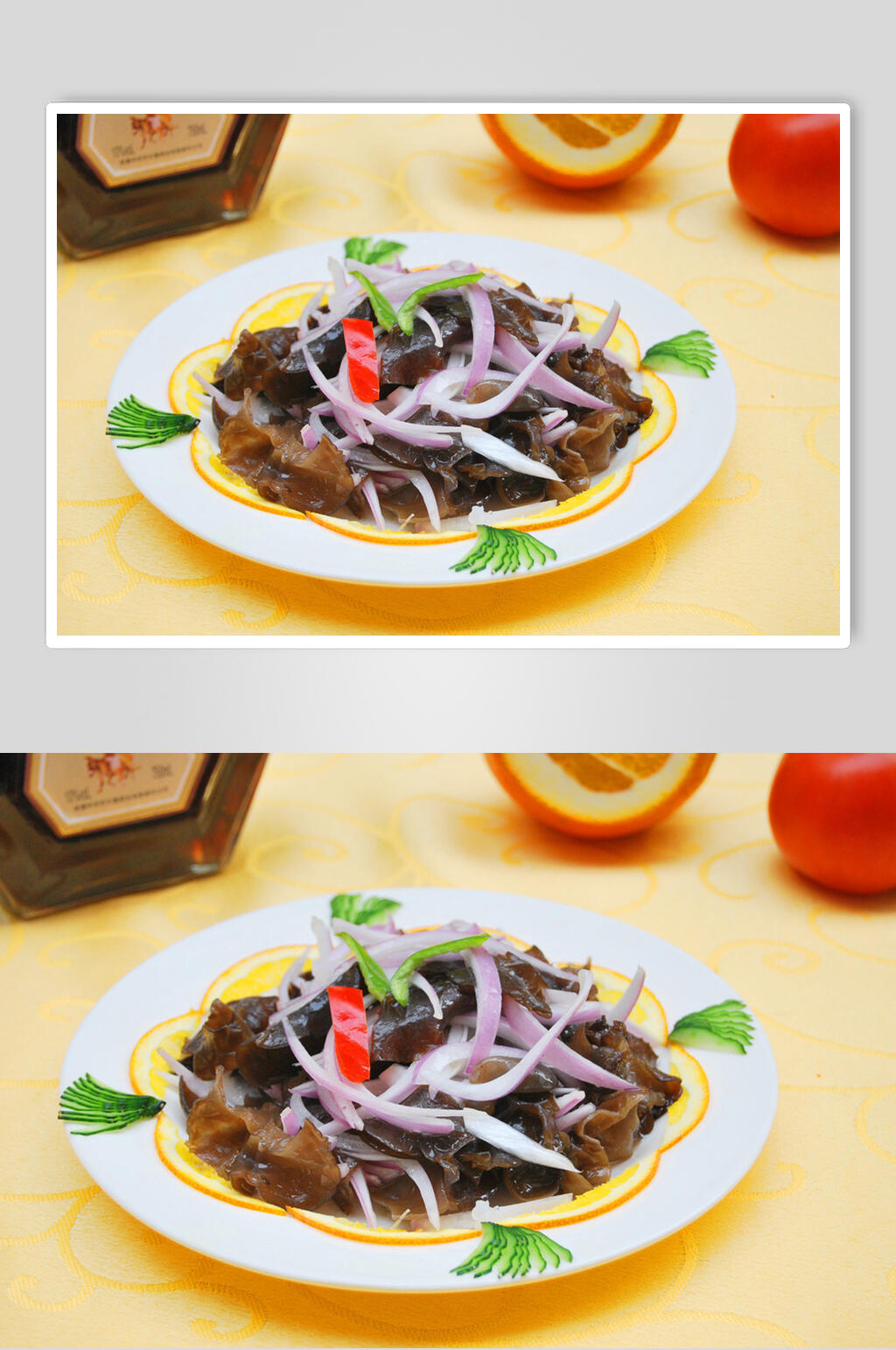 洋葱拌木耳食品图片素材
