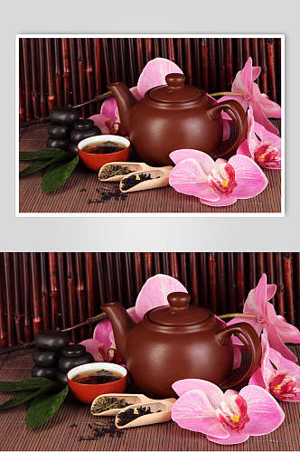 新鲜美味花茶茶具泡茶食品图片