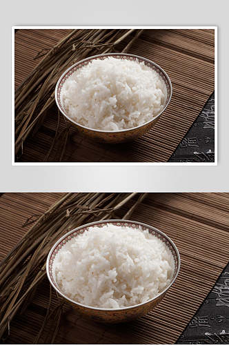 鲜香美味蒸米饭食品图片