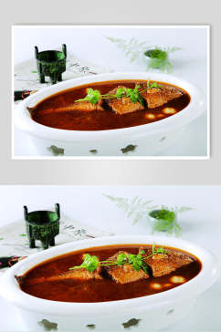 红汤野生大黄鱼食物摄影图片