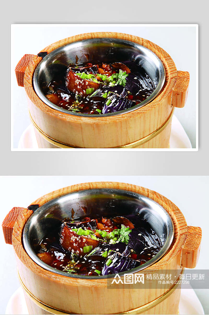 木桶桑拿茄食品图片素材