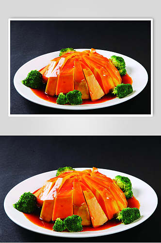 南瓜扣肉排食品图片