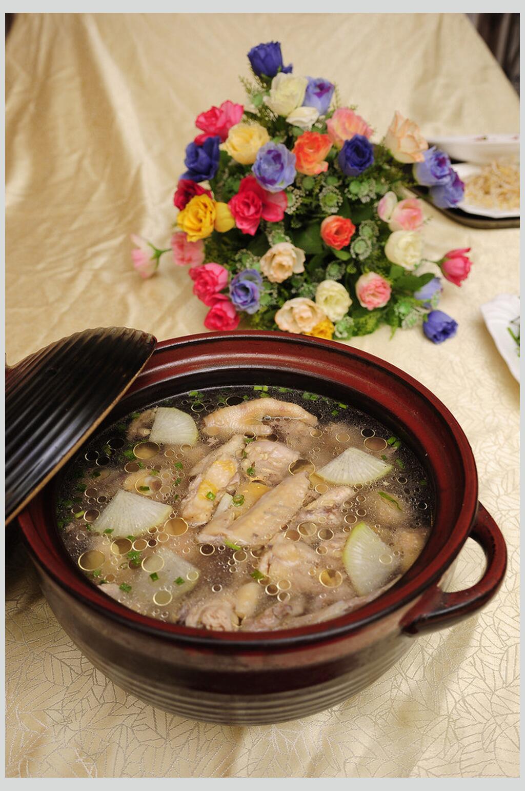 清炖土鸡汤食品图片素材