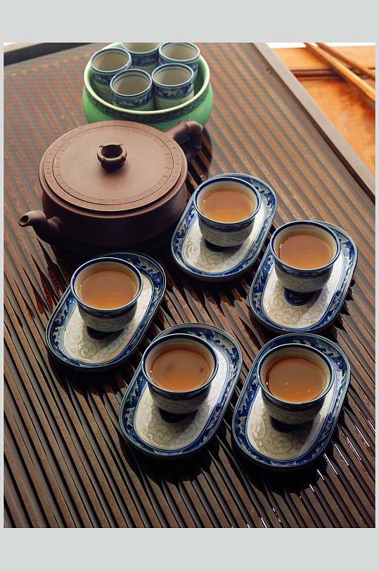 高档茶具饮品摄影图片
