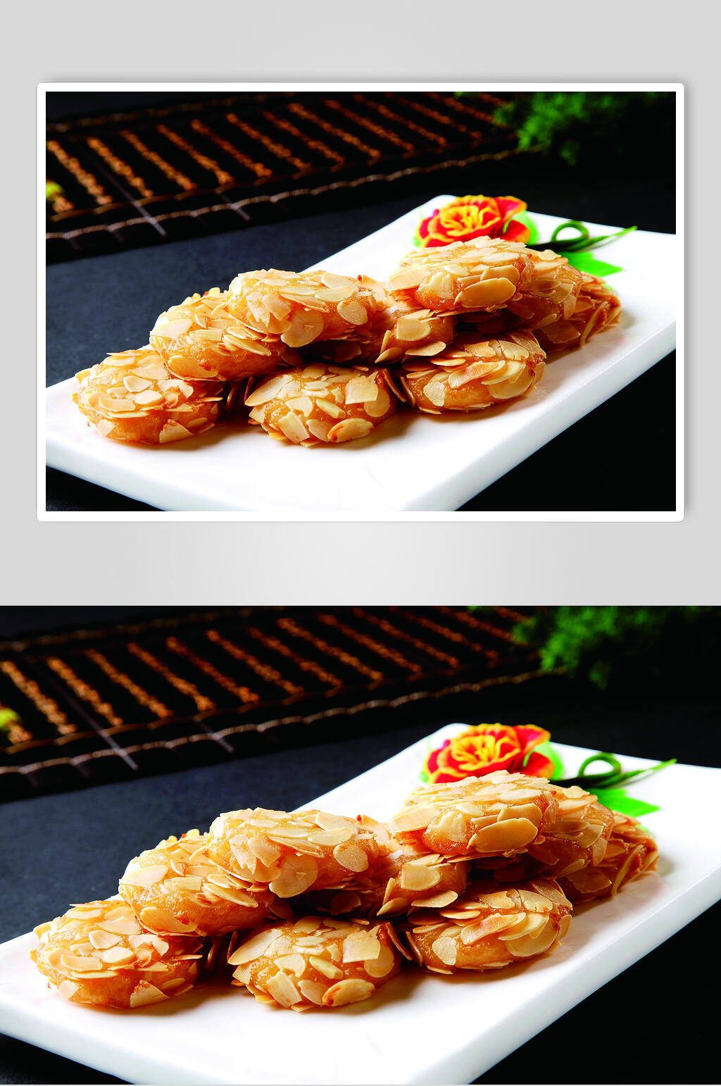 杏仁山饼食物摄影图片素材