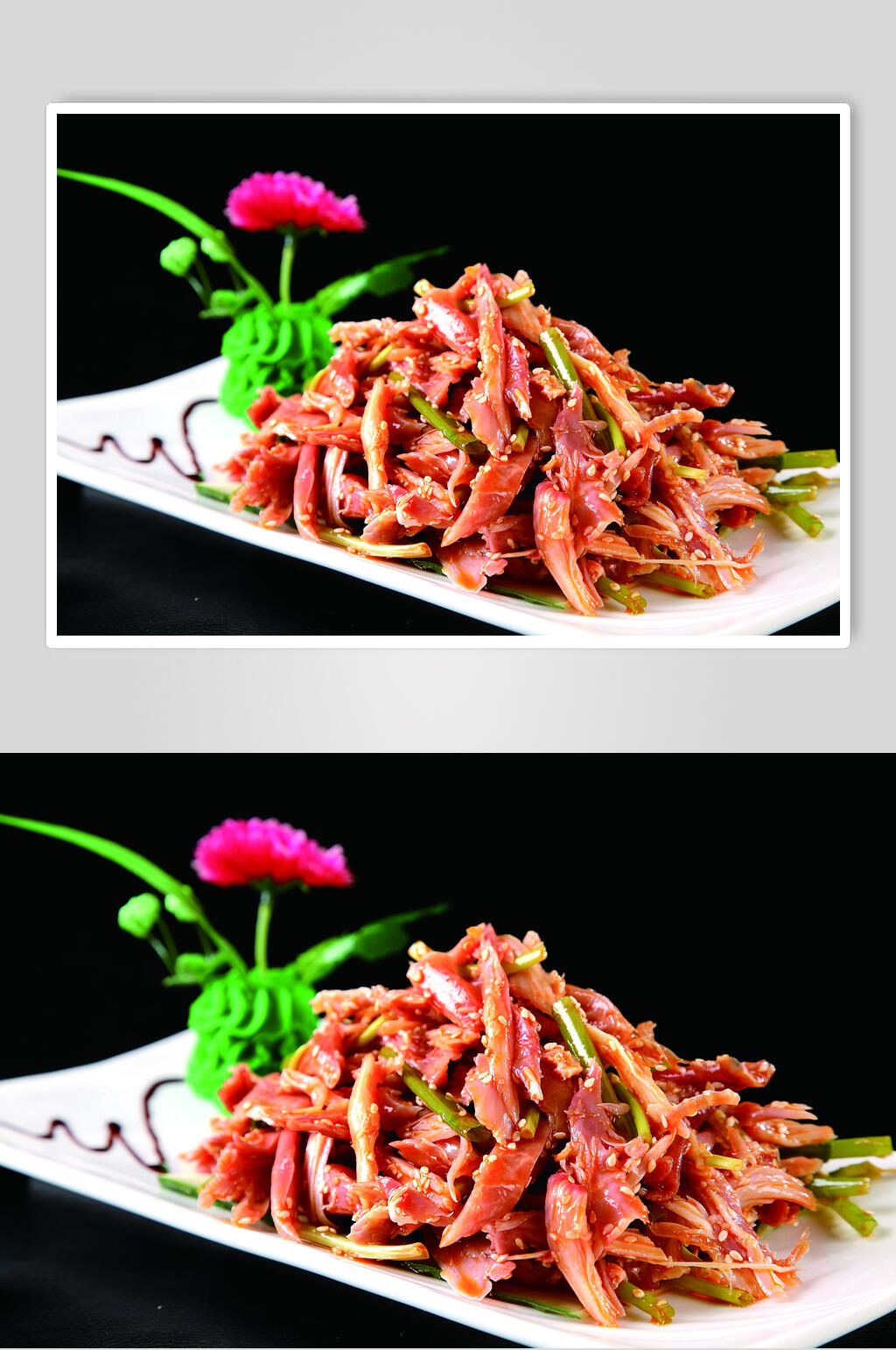 香麻手撕兔食物高清图片素材