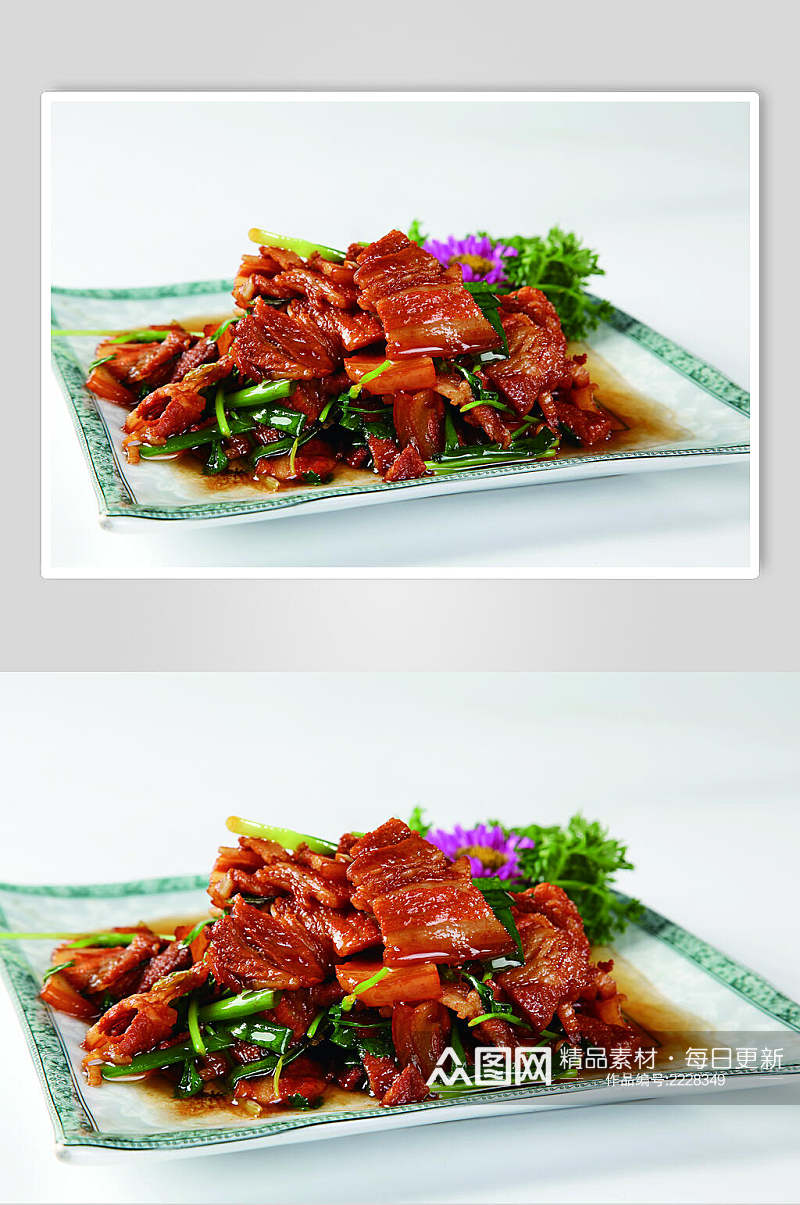 湘式小炒肉食物摄影图片素材