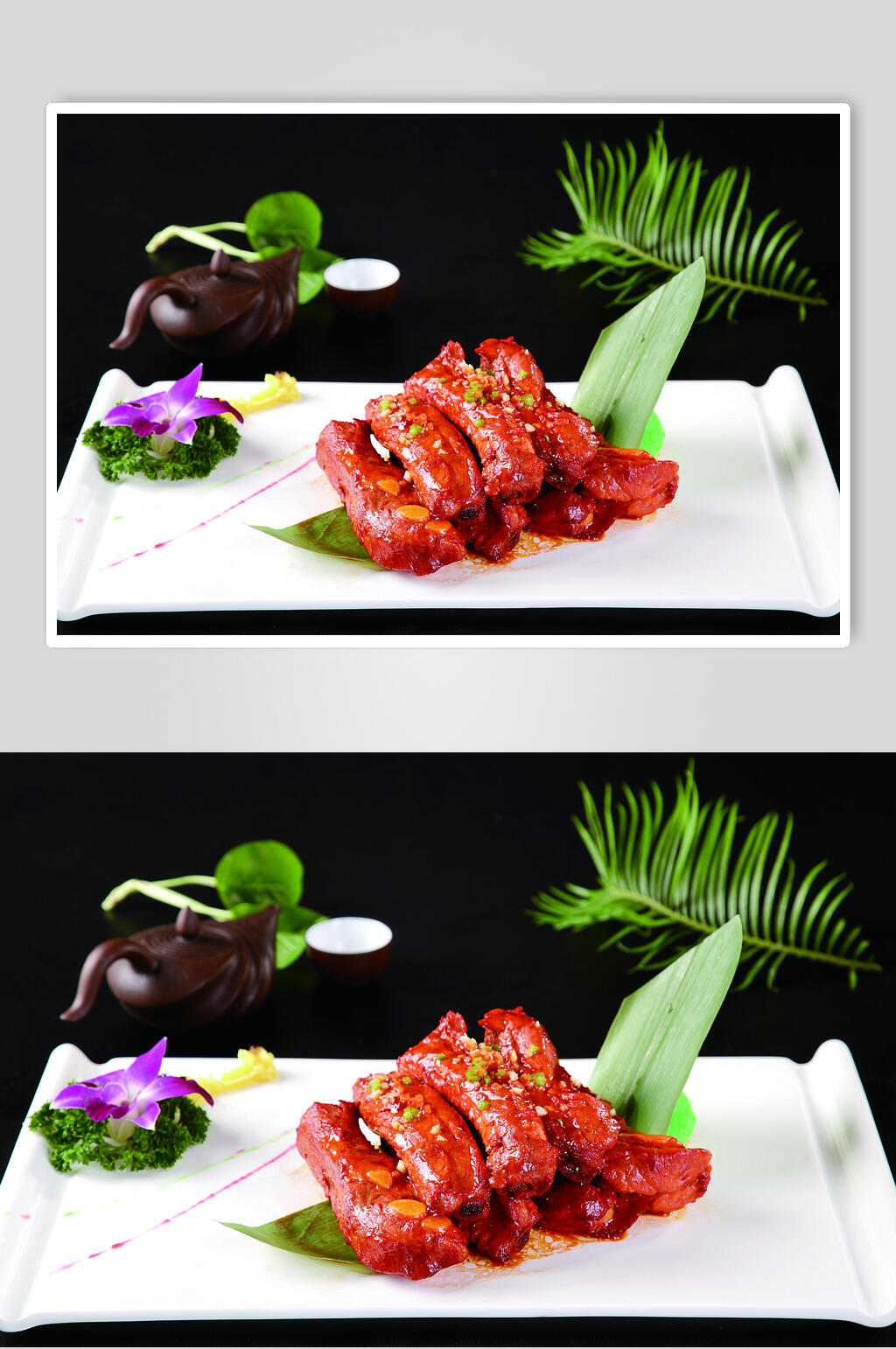 秘制排骨皇食物摄影图片素材