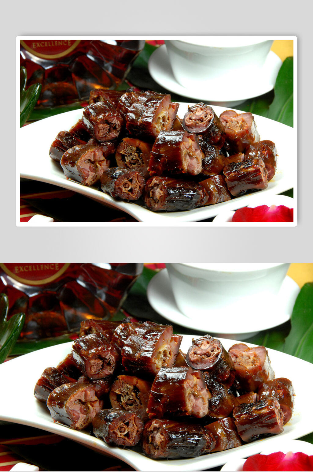 营养美味鸭脖鸭舌鸭头食物图片素材
