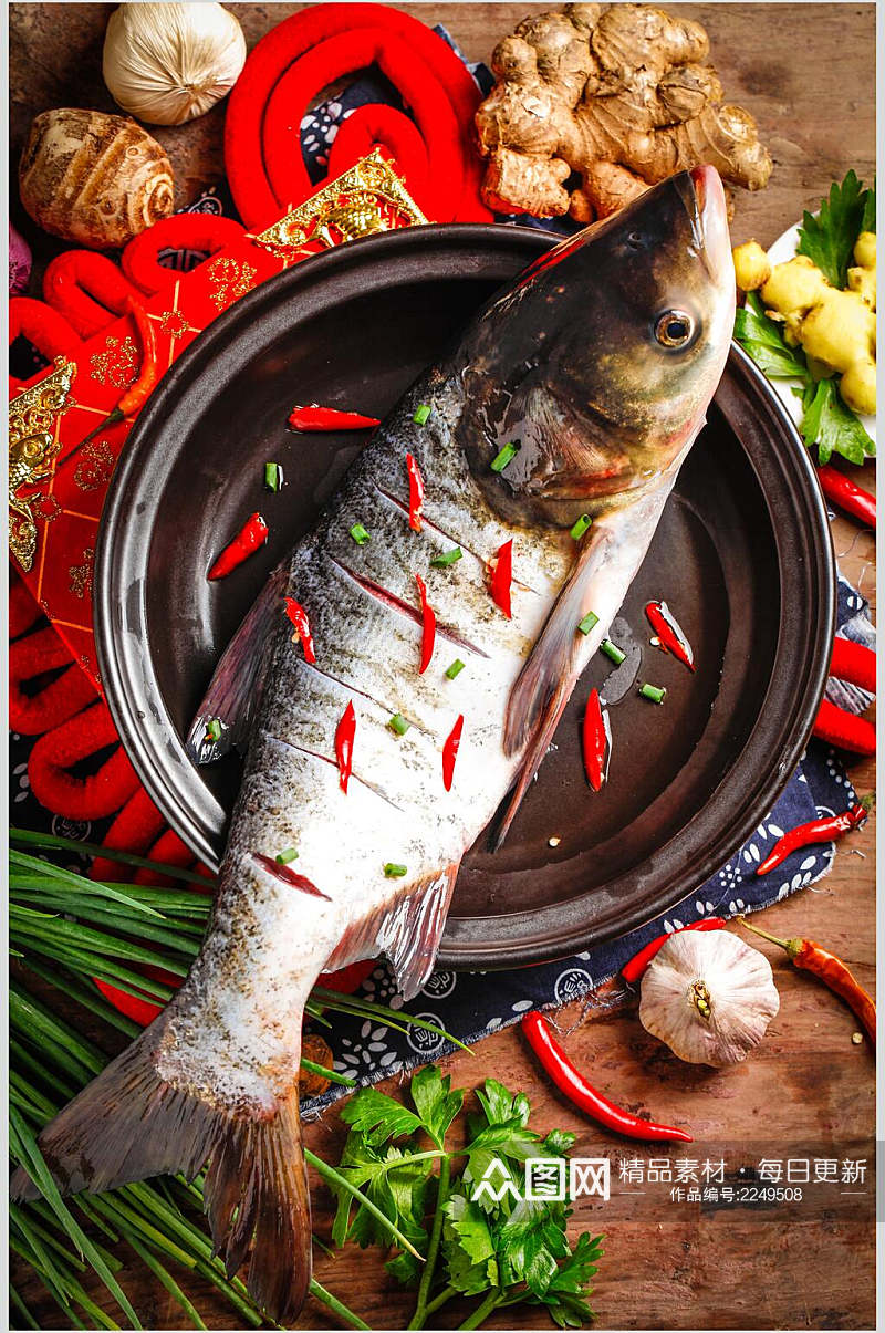 砂锅海鱼海鲜摄影图素材