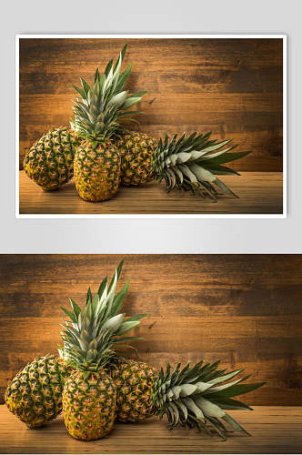 新鲜菠萝凤梨水果食品高清图片