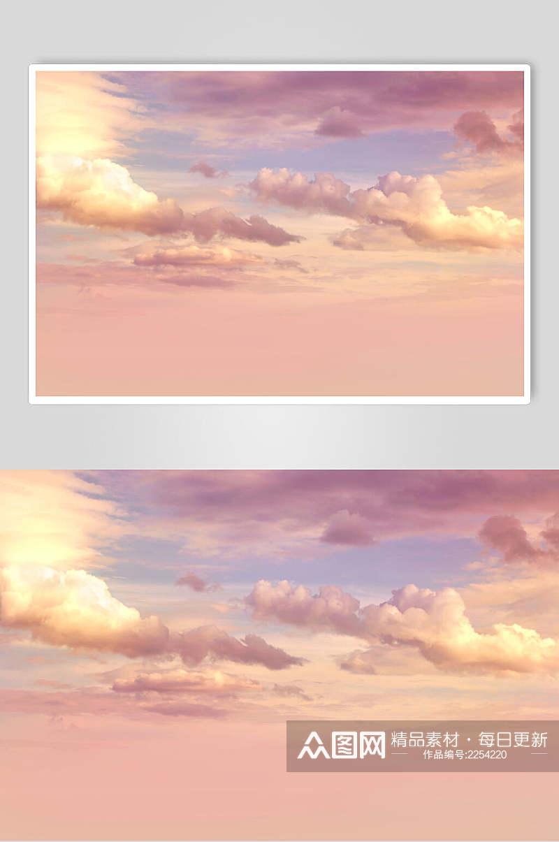 梦幻紫色天空摄影图素材