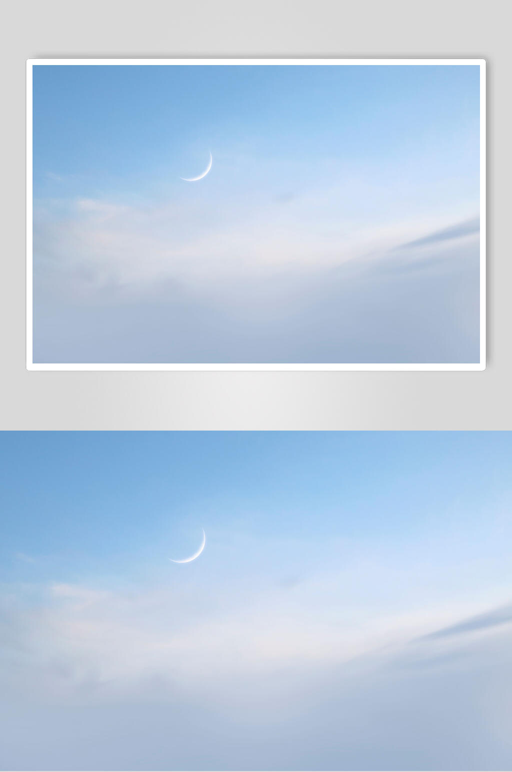 蓝色天空晴空梦幻背景素材