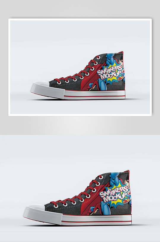 大气高端学生帆布鞋样机