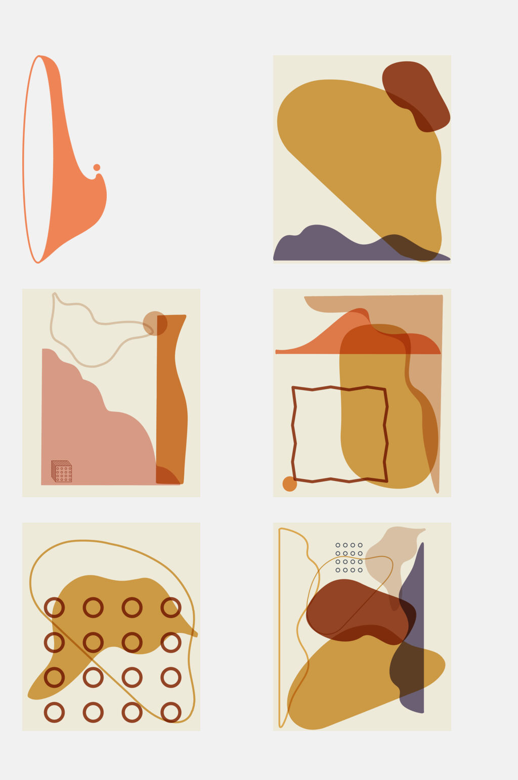 简约几何线条免抠元素