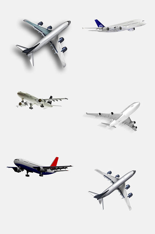 模型飞机航空旅行免抠素材