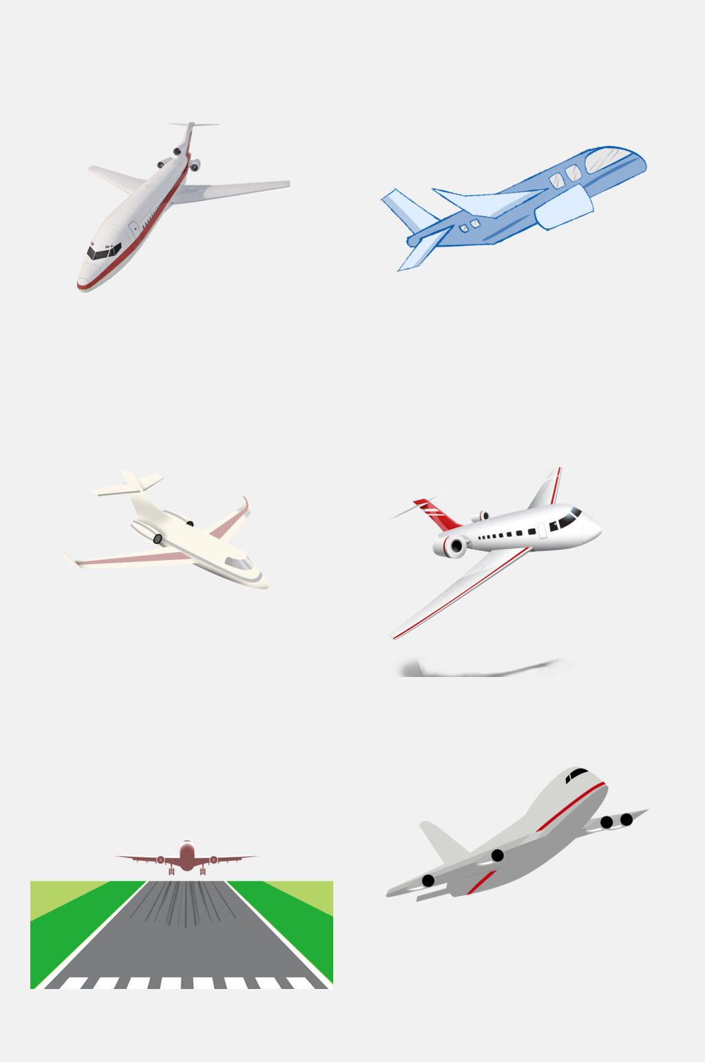 跑道飞机航空旅行免抠素材素材